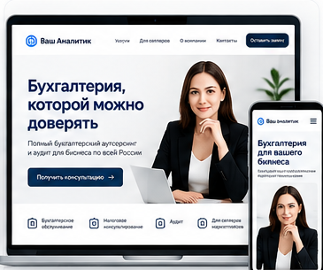 Проект сайта Ваш Аналитик — бухгалтерия и аудит